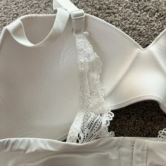 Soma Women's Enbliss Luxe Wireless Lace J‎ Hook Bra 42D White 79984 Smoothing - Picture 4 of 8